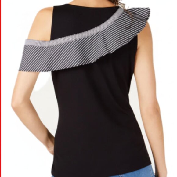 INC - Asymmetrical Ruffle Top - INC International Concept. Size small.Brand new. - Picture 4 of 4